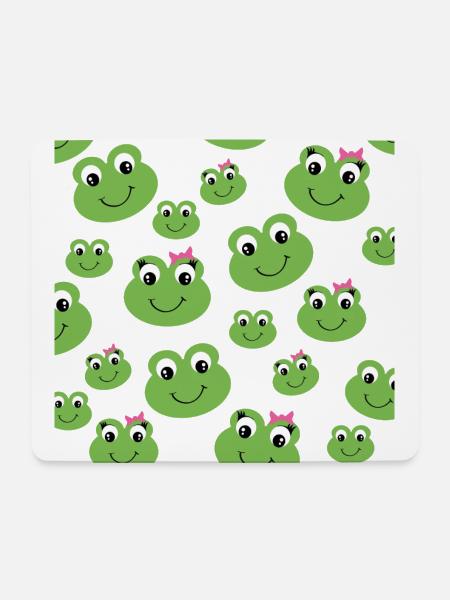 Frog, frogs, green - Mouse Pad (horizontal) - white