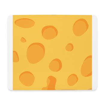 Cheese mask - Mouse Pad (horizontal) - white - Front