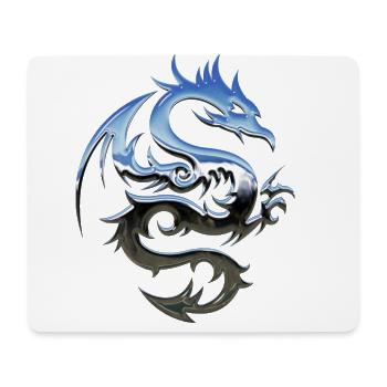 Drachen - Mousepad (Querformat) - Weiß - Vorne