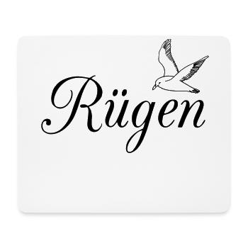 Rügen Möwe - Mousepad (Querformat) - Weiß - Vorne