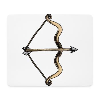 Schütze - Mousepad (Querformat) - Weiß - Vorne
