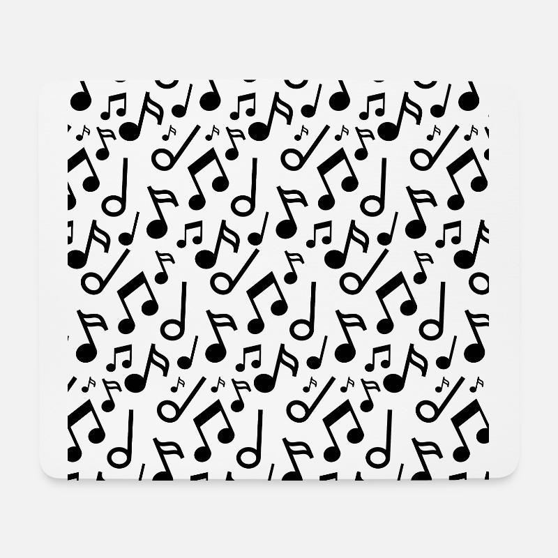 Musik Noten - Mousepad (Querformat) - Weiß