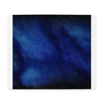 Galaxie aquarelle peinte à la main - Tapis de souris (format paysage) - blanc - Devant