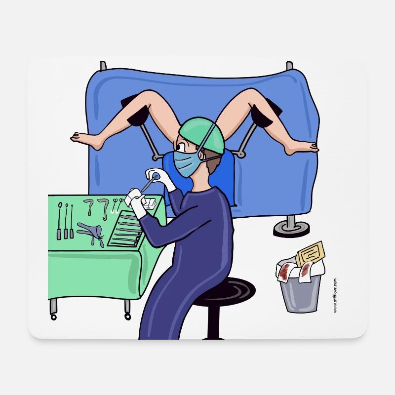 Gynäkologe 2 - Mousepad (Querformat) - Weiß