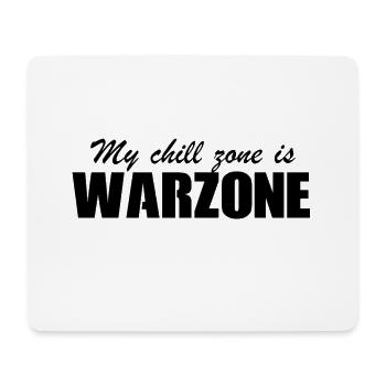 CoD Warzone - Ma zone de refroidissement est Warzone - Tapis de souris (format paysage) - blanc - Devant