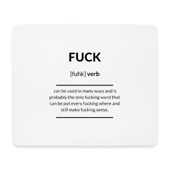 Fuck 2k20 Edition - Mousepad (Querformat) - Weiß - Vorne