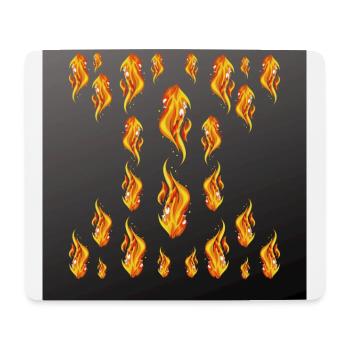 Multi-flamme de haut en bas - Tapis de souris (format paysage) - blanc - Devant