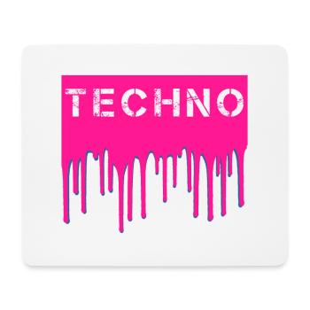 Techno - Mouse Pad (horizontal) - white - Front