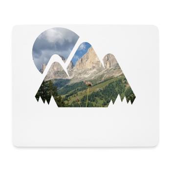 Berg Bergsteigen Landschaft Natur Berge Wald - Mousepad (Querformat) - Weiß - Vorne