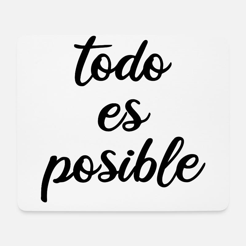 TODO ES POSIBLE - Mousepad (Querformat) - Weiß