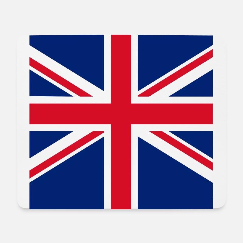 Union Jack / England / UK / Great Britain - Mousepad (Querformat) - Weiß