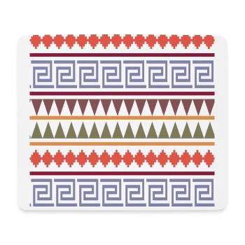 Motif Indiens - Tapis de souris (format paysage) - blanc - Devant
