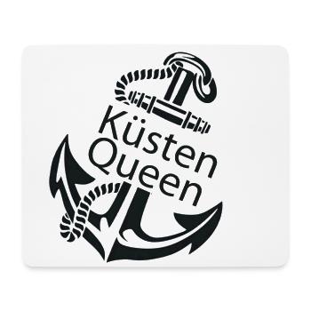 küstenqueen - Mousepad (Querformat) - Weiß - Vorne