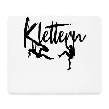 Klettern Kletterer Kletterin Klettergeschenk - Mousepad (Querformat) - Weiß - Vorne