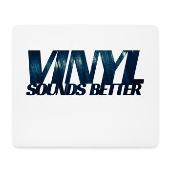 vinyl sounds better - Mousepad (Querformat) - Weiß - Vorne