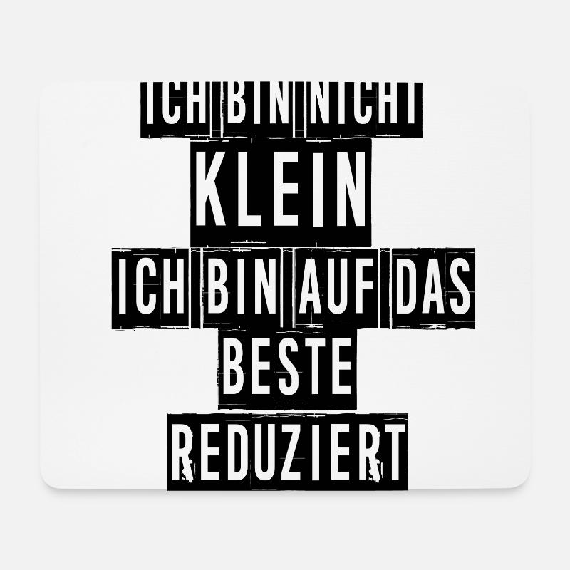 Ich bin nicht klein - Mousepad (Querformat) - Weiß