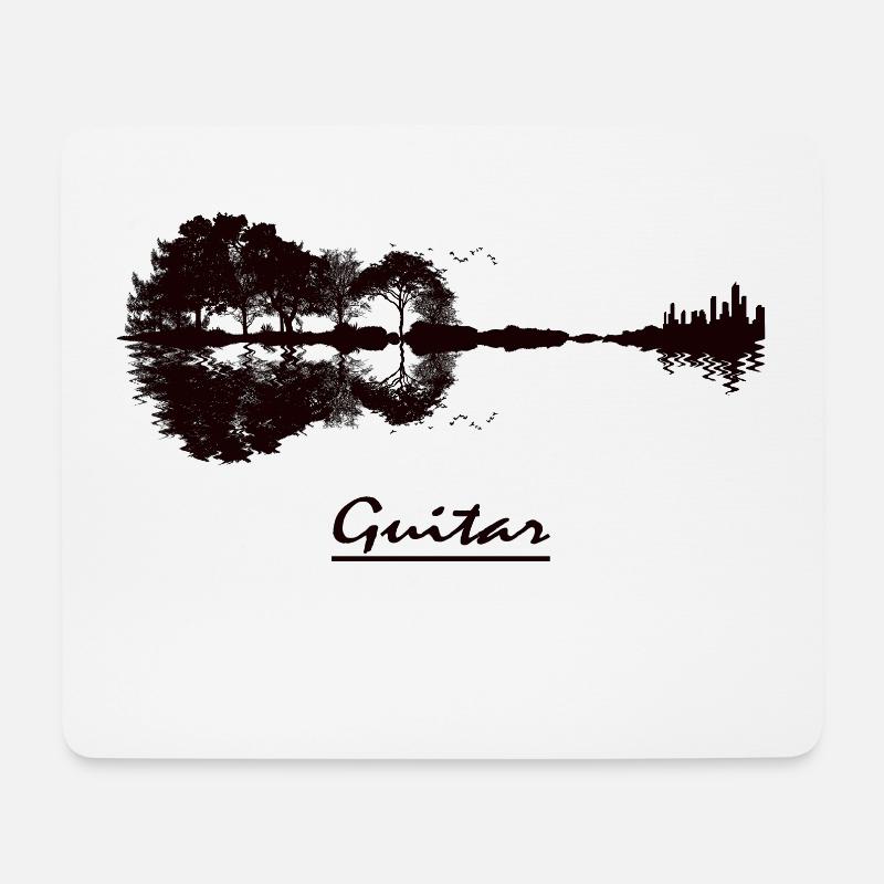 Guitar - Mouse Pad (horizontal) - white