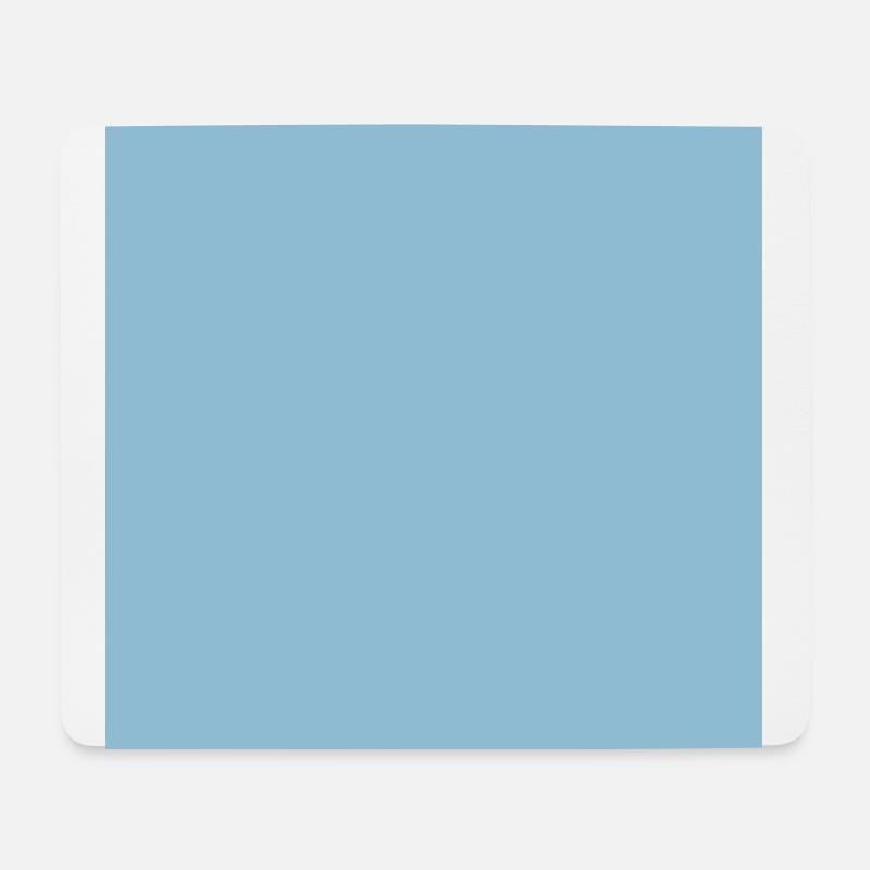 Hellblau Blau, personalisierbar Blauer Hintergrund - Mousepad (Querformat) - Weiß