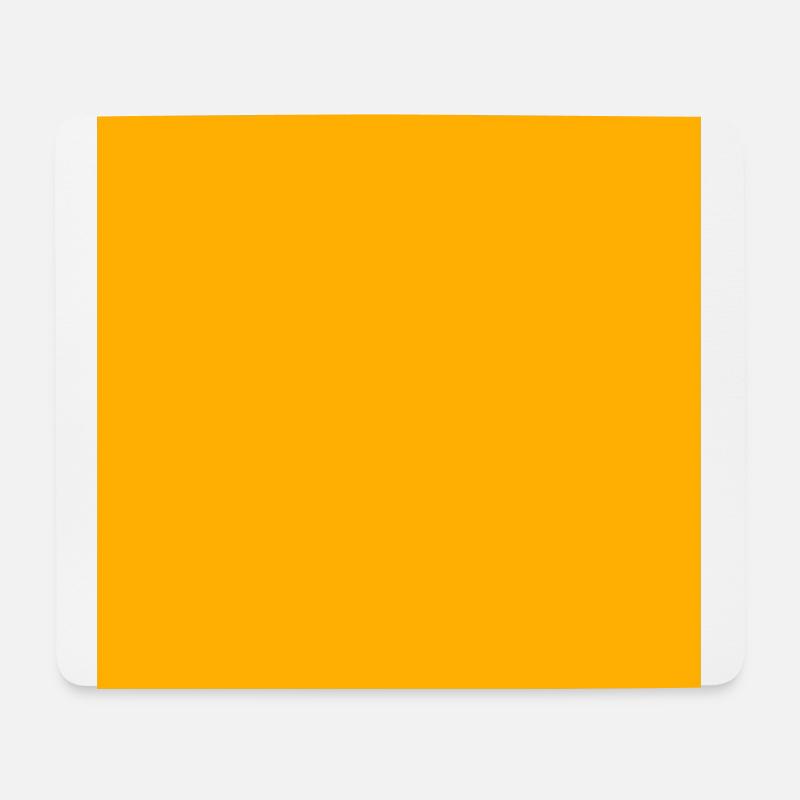 Orange background, customizable - Mouse Pad (horizontal) - white
