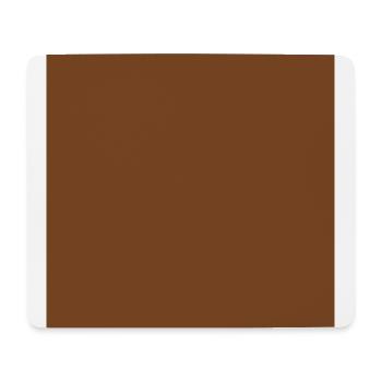 Fond marron, personnalisable - Tapis de souris (format paysage) - blanc - Devant