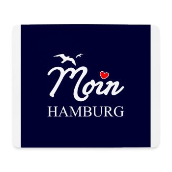 Moin Hamburg dunkel blau - Mousepad (Querformat) - Weiß - Vorne