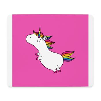 Einhorn - Mousepad (Querformat) - Weiß - Vorne
