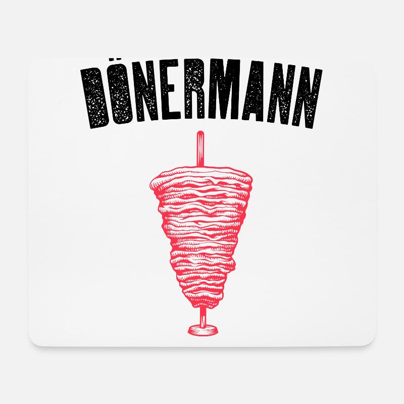 Dönermann - Mousepad (Querformat) - Weiß