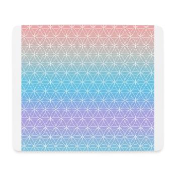 Blume des Lebens, Schutzsymbol, personalisierbar - Mousepad (Querformat) - Weiß - Vorne