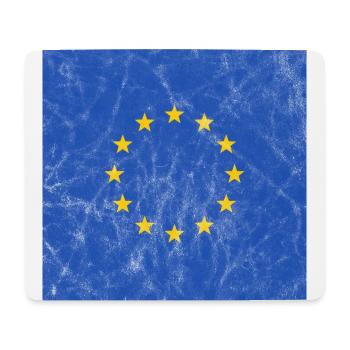 Europe, symbole, logo, drapeau, masque, UE, posters, - Tapis de souris (format paysage) - blanc - Devant
