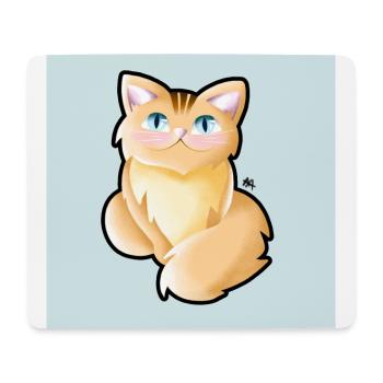 Katze - Mousepad (Querformat) - Weiß - Vorne