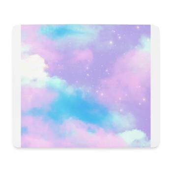 Decorative Fantasy Sky Clouds Dreamy Stardust - Mouse Pad (horizontal) - white - Front