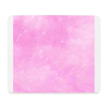 Beautiful Fantasy Pink Clouds Dreamy Stardust - Mouse Pad (horizontal) - white - Front