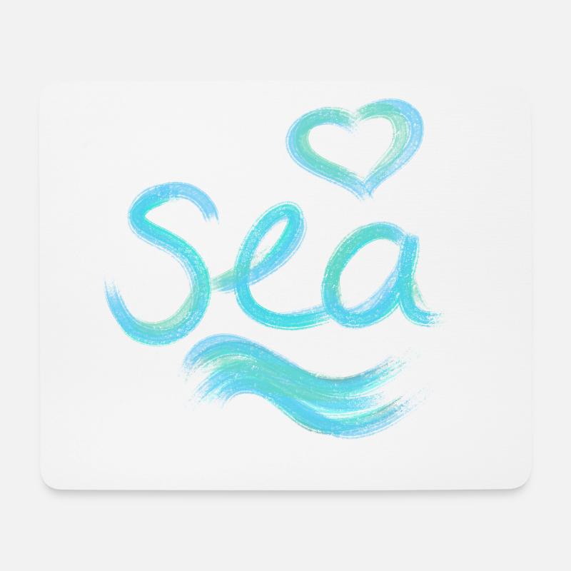 sea - Mousepad (Querformat) - Weiß