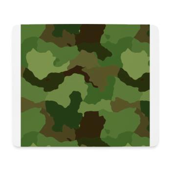 Nature camouflage - Mouse Pad (horizontal) - white - Front