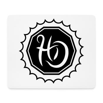 HolzheimDorf Icon (schwarz) - Mousepad (Querformat) - Weiß - Vorne