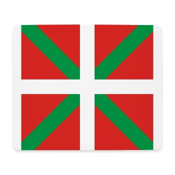 DRAPEAU BASQUE - Tapis de souris (format paysage) - blanc - Devant