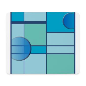 Mondrian dans le ciel - Tapis de souris (format paysage) - blanc - Devant