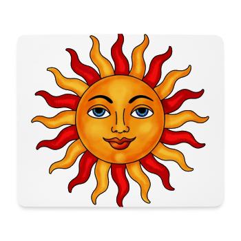 Sonne Pastel - Mousepad (Querformat) - Weiß - Vorne