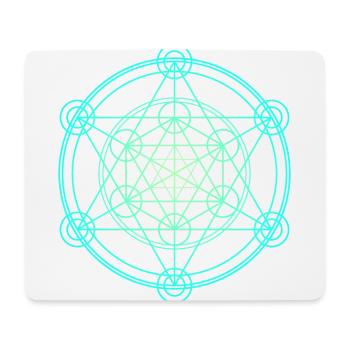Merkaba Sacred Geometry - Mouse Pad (horizontal) - white - Front