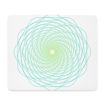 Heilige Geometrie Spiralle - Mousepad (Querformat) - Weiß - Vorne