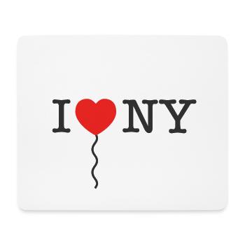 I Love NY | I Love New York | I Heart NY - Mousepad (Querformat) - Weiß - Vorne