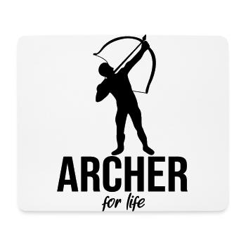 Archer for life - Mouse Pad (horizontal) - white - Front