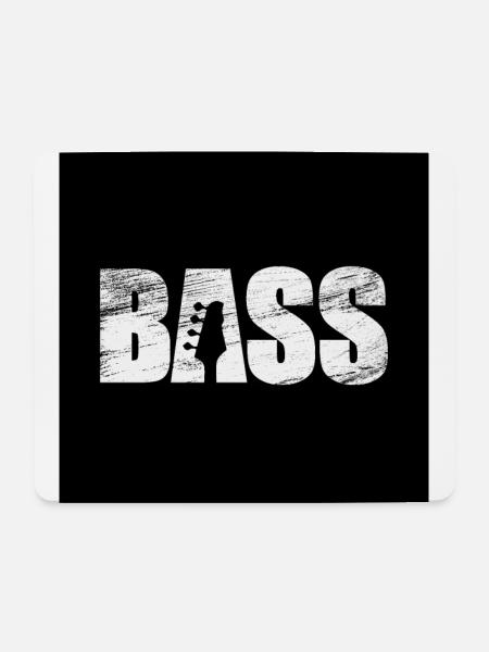 Bass - Mousepad (Querformat) - Weiß