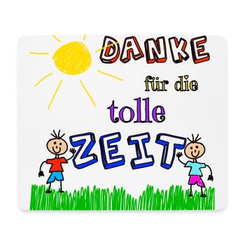 Danke für die tolle Zeit - Mousepad (Querformat) - Weiß - Vorne