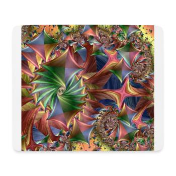 Diamond pattern colorful - Mousepad (Querformat) - Weiß - Vorne