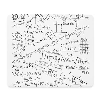 Mathe-Gleichung-Muster, Cool Quadratic Formula Geek - Mousepad (Querformat) - Weiß - Vorne