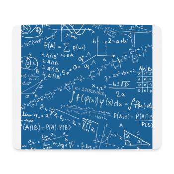 Mathe-Gleichung-Muster, quadratische Formel Mathe Geschenk - Mousepad (Querformat) - Weiß - Vorne