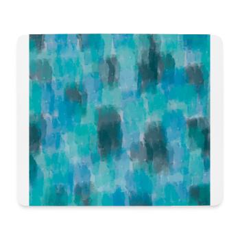 Vignette abstraite Impression vert Arrière-plan Cool Present - Tapis de souris (format paysage) - blanc - Devant