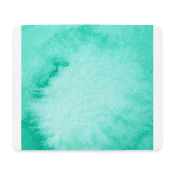 türkis blau Farbverlauf Marmoriert Muster Kunst - Mousepad (Querformat) - Weiß - Vorne