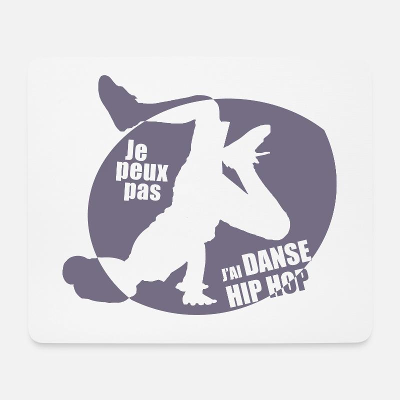 Ich kann nicht Hip Hop Girl Run tanzen - Mousepad (Querformat) - Weiß